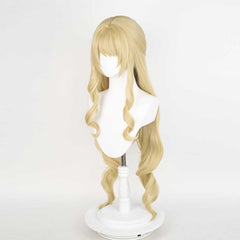 Genshin Impact Navia Cosplay Longue Perruque Jaune