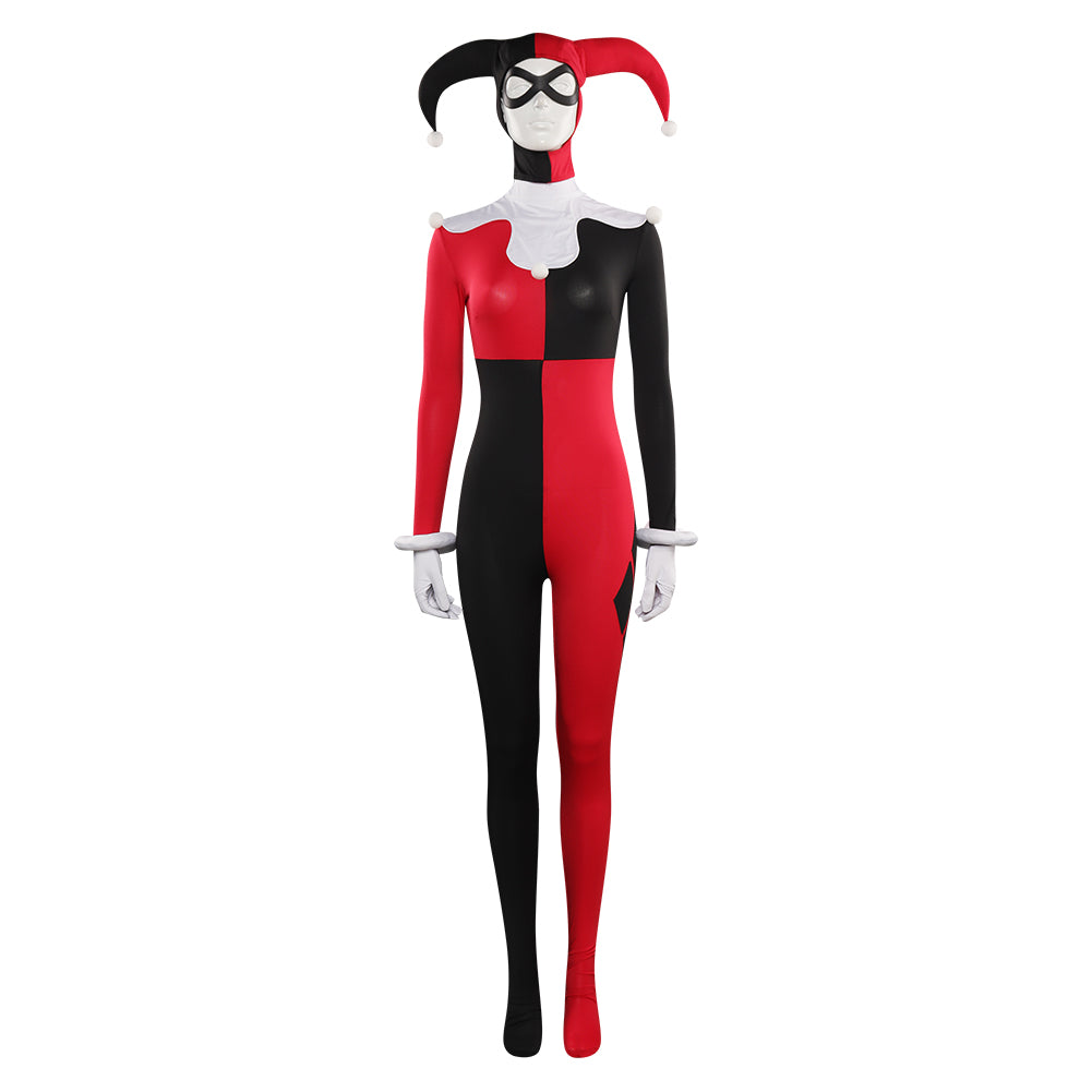 Harley Quinn Noir & Rouge Teune Cosplay Costume