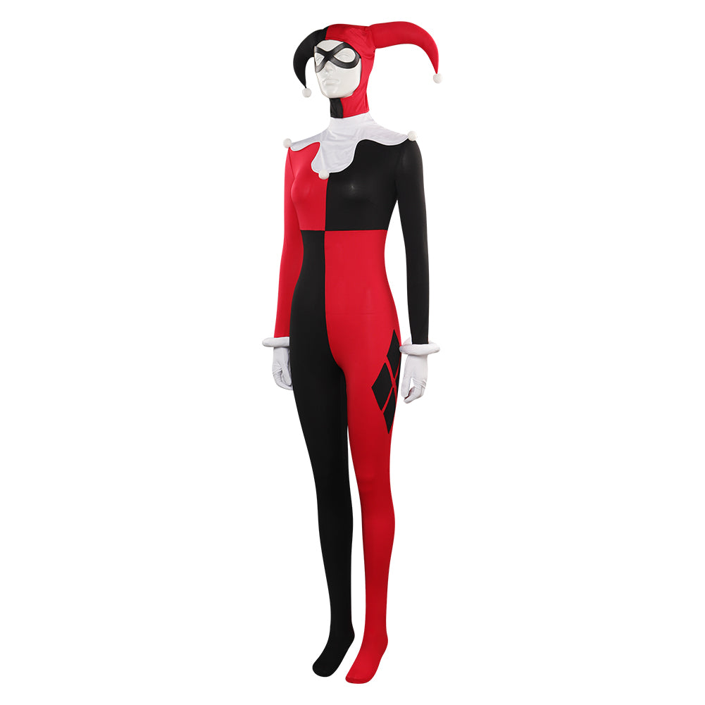 Harley Quinn Noir & Rouge Teune Cosplay Costume