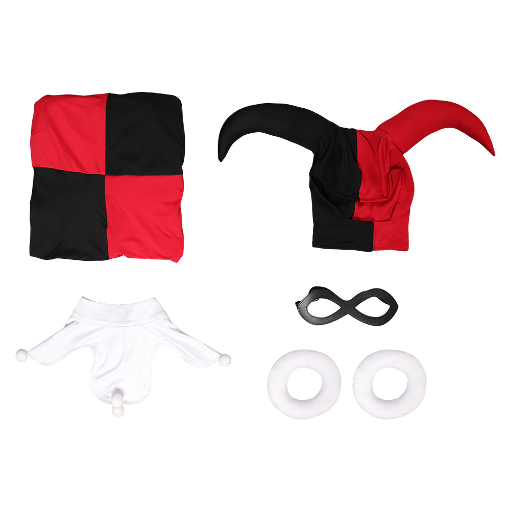 Harley Quinn Noir & Rouge Teune Cosplay Costume