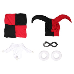Harley Quinn Noir & Rouge Teune Cosplay Costume