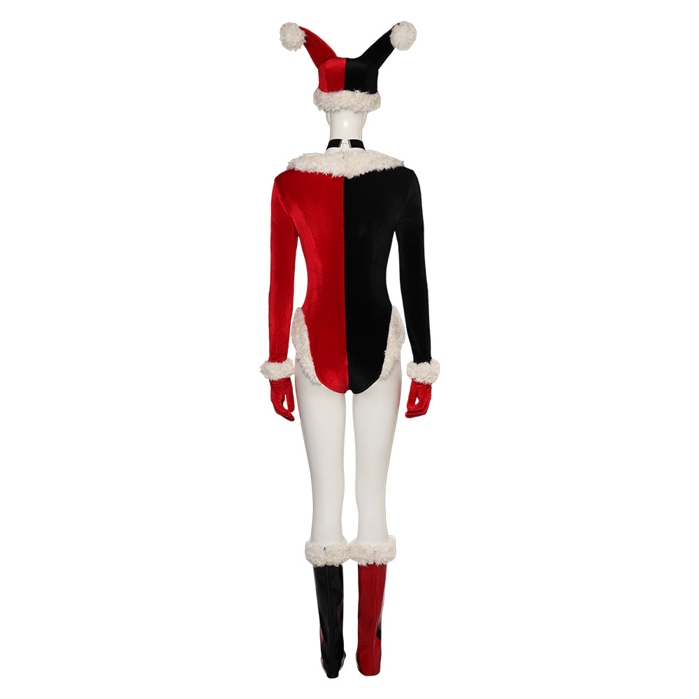 Harley Quinn Sexy Noël Combinaison Cosplay Costume Hallowee