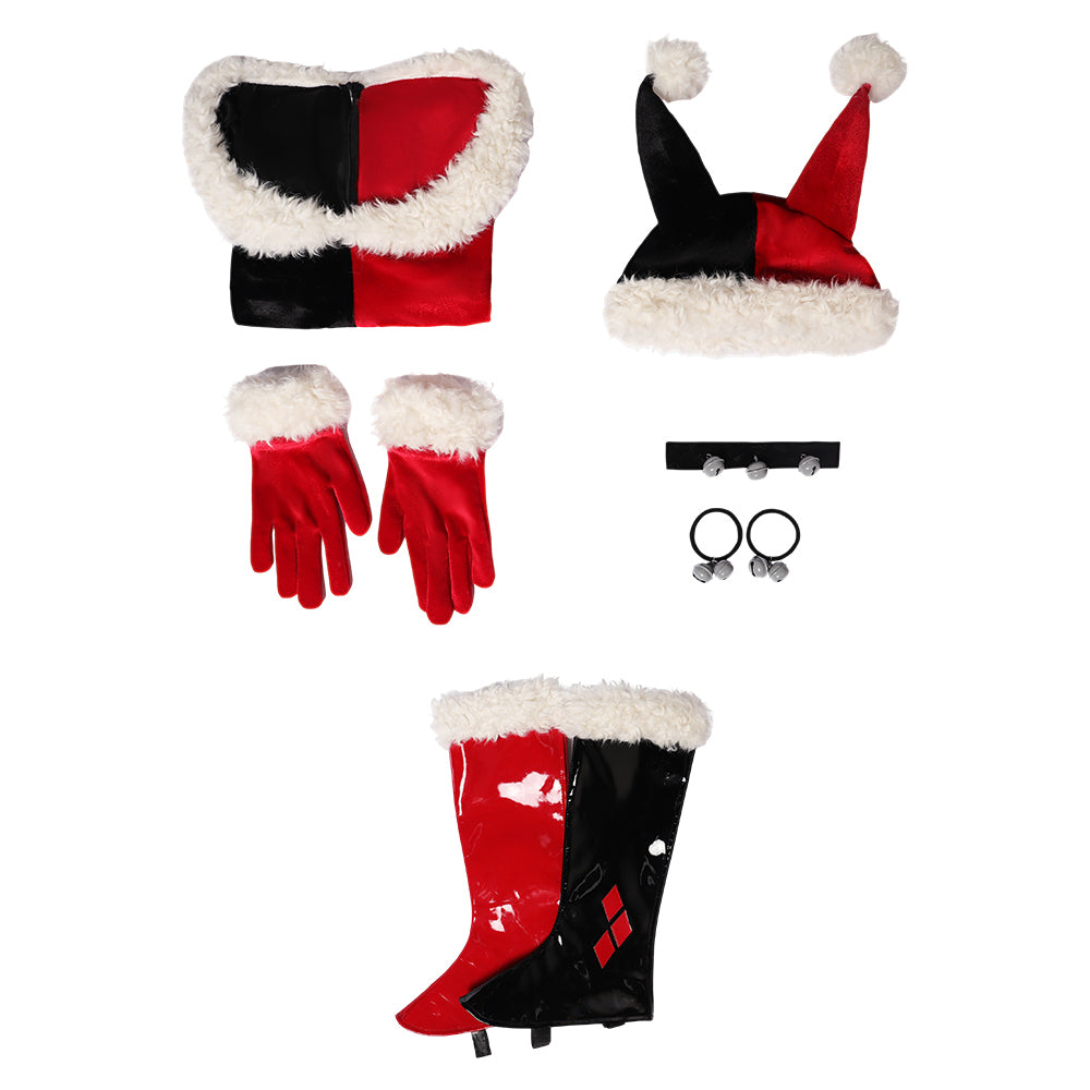 Harley Quinn Sexy Noël Combinaison Cosplay Costume Hallowee