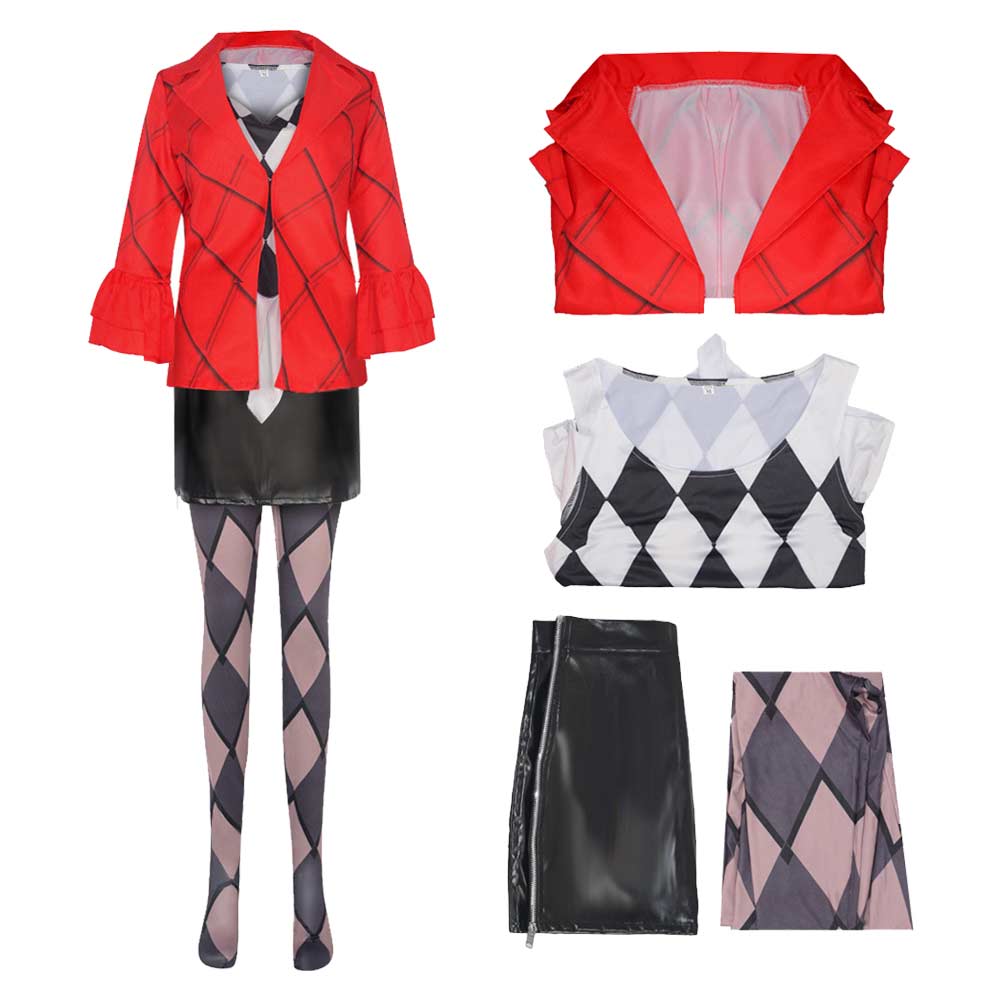 Harley Quinn Tenue Rouge Cosplay Costume