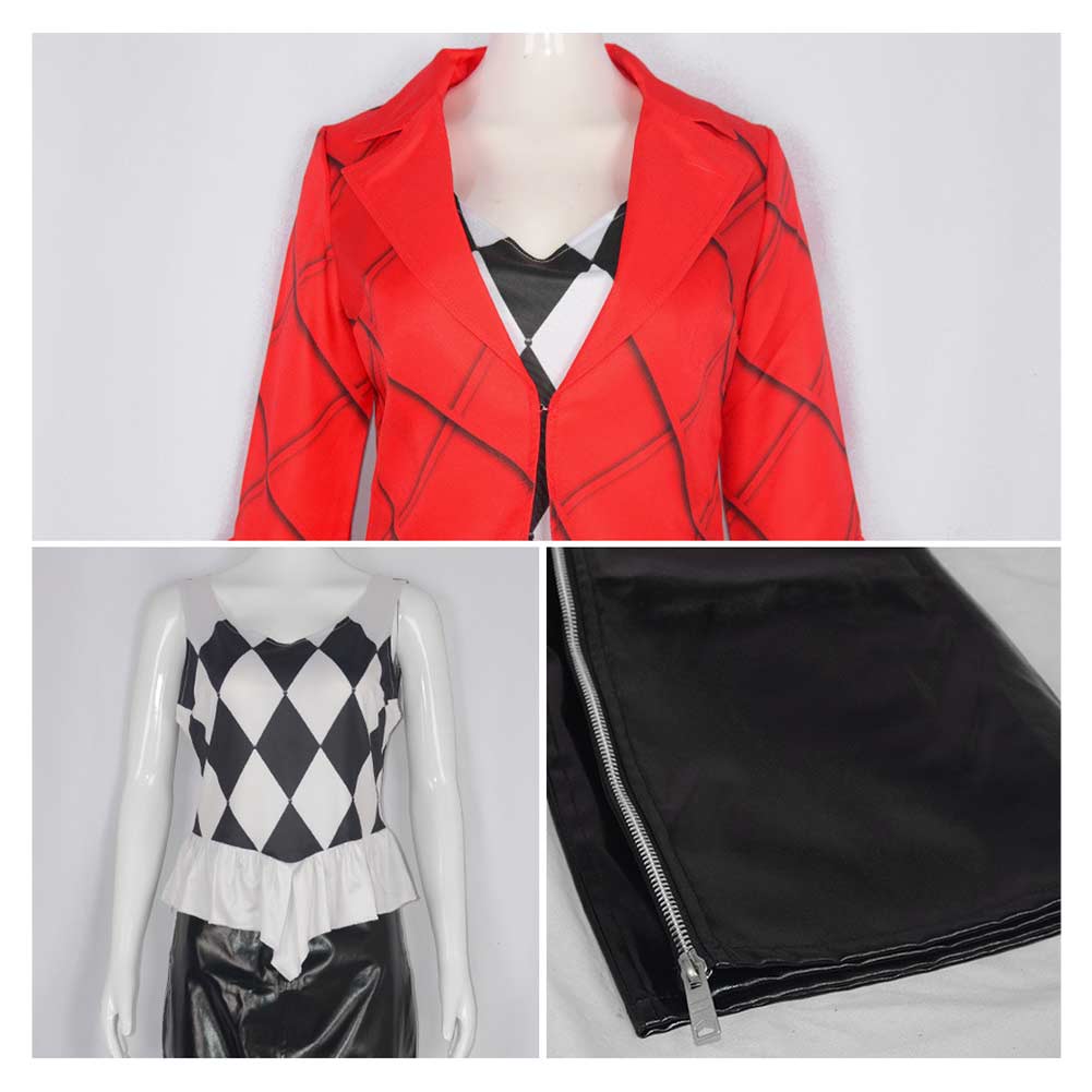 Harley Quinn Tenue Rouge Cosplay Costume