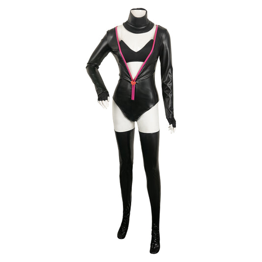 Hazbin Hotel(2024) Angel Dust Tenue Noire Cosplay Costume