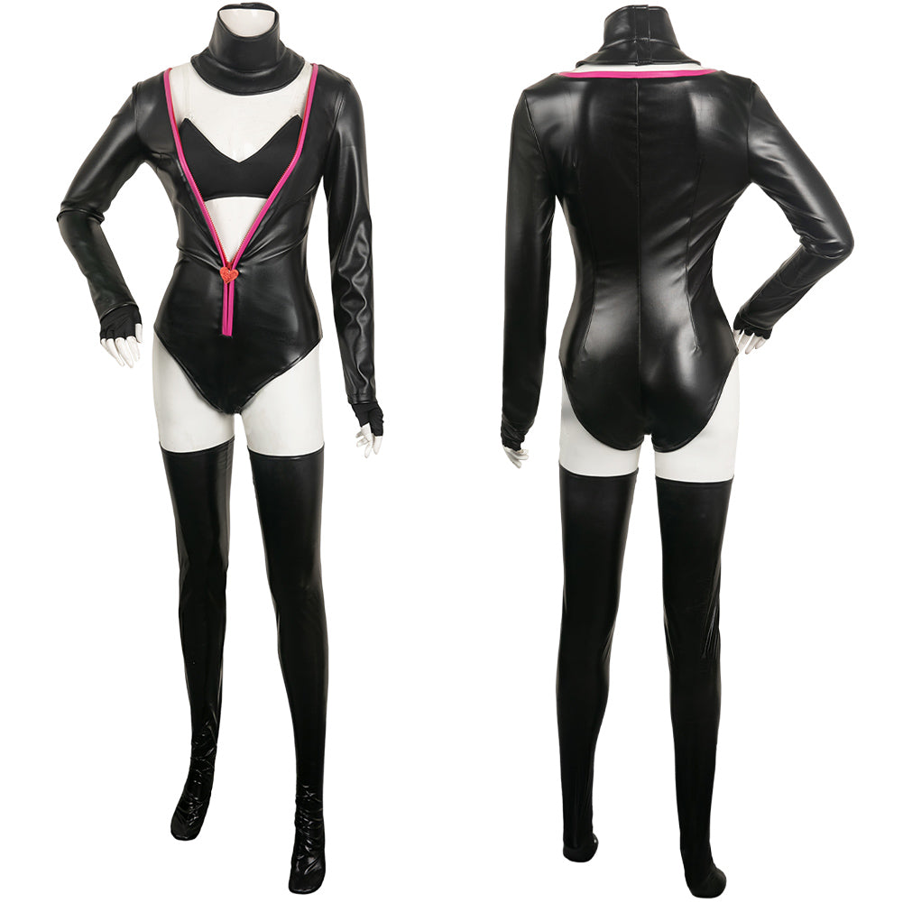 Hazbin Hotel(2024) Angel Dust Tenue Noire Cosplay Costume