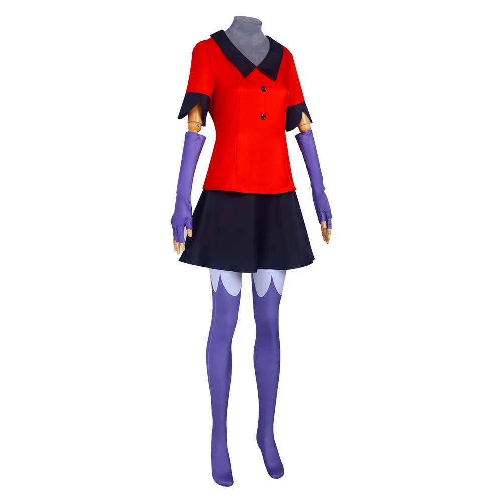 Hazbin Hotel(2024) Vaggie Tenue Rouge Cosplay Costume