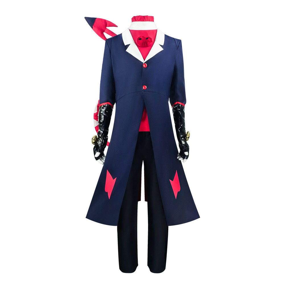 Helluva Boss Hazbin Hotel Blitz Tenue Bleue Cosplay Costume