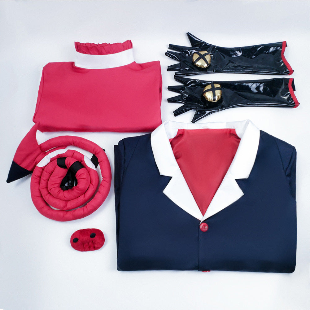 Helluva Boss Hazbin Hotel Blitz Tenue Bleue Cosplay Costume