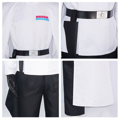Imperial Officer Uniforme Blanc Cosplay Costume