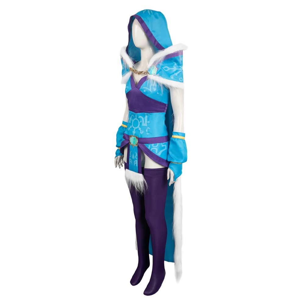 Jeu Dota 2 Crystal Maiden Cosplay Costume