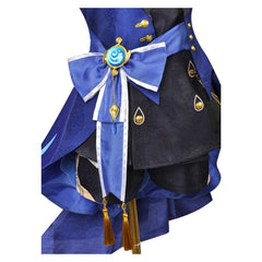Jeu Genshin Focalors Furina Version Noire Cosplay Costume