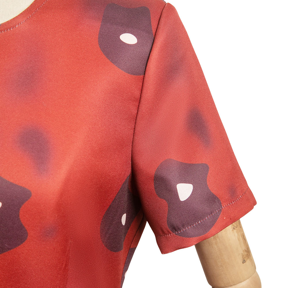 Jeu Lethal Company Ghost Girl Robe Rouge Cosplay Costume