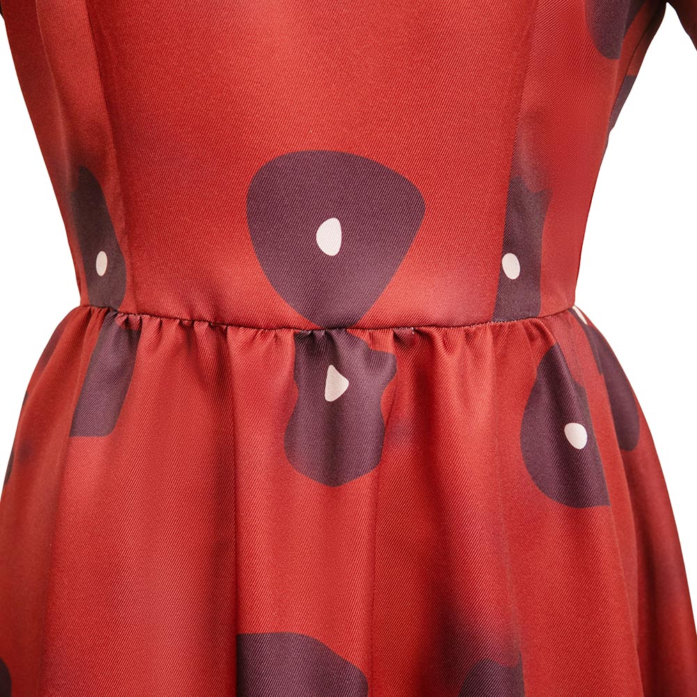 Jeu Lethal Company Ghost Girl Robe Rouge Cosplay Costume