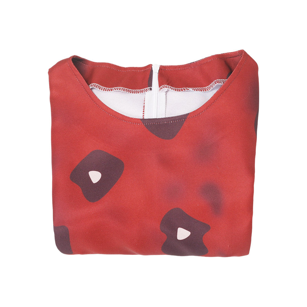 Jeu Lethal Company Ghost Girl Robe Rouge Cosplay Costume