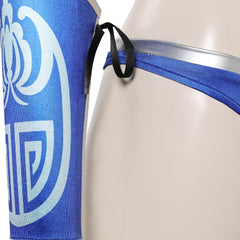 Jeu Mortal Kombat Kitana Maillot de Bain Bleu Cosplay Costume