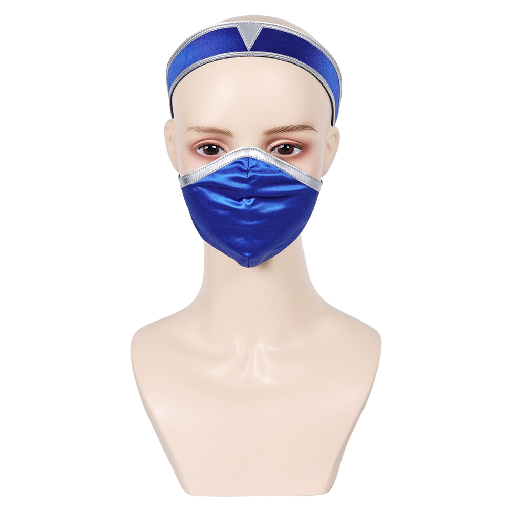 Jeu Mortal Kombat Kitana Maillot de Bain Bleu Cosplay Costume