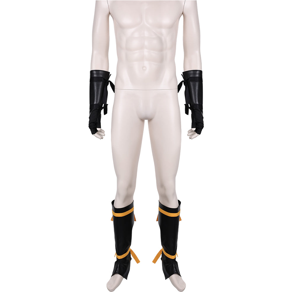 Jeu Mortal Kombat Scorpion Gants+Jambières Cosplay Accessoires