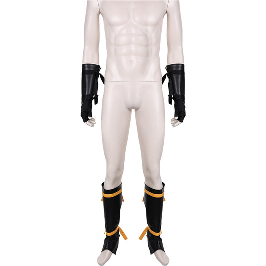 Jeu Mortal Kombat Scorpion Gants+Jambières Cosplay Accessoires