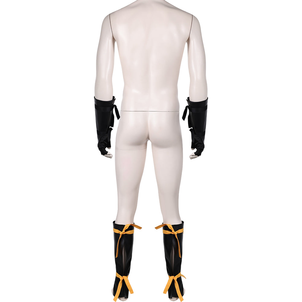 Jeu Mortal Kombat Scorpion Gants+Jambières Cosplay Accessoires