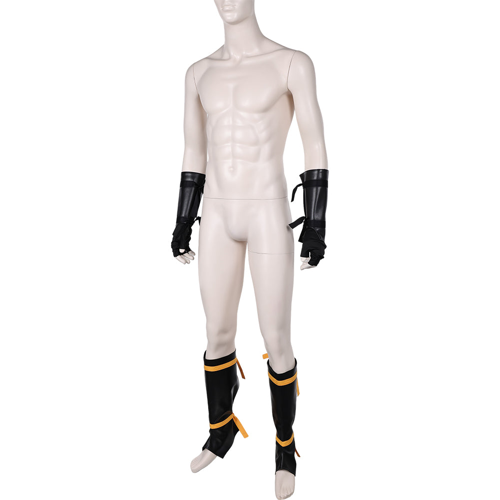Jeu Mortal Kombat Scorpion Gants+Jambières Cosplay Accessoires