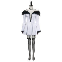 Jeu Tekken Lili Robe Blanche Cosplay Costume