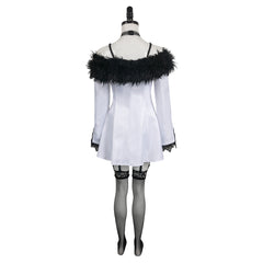 Jeu Tekken Lili Robe Blanche Cosplay Costume