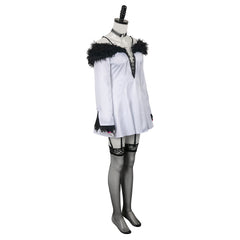 Jeu Tekken Lili Robe Blanche Cosplay Costume