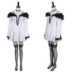 Jeu Tekken Lili Robe Blanche Cosplay Costume