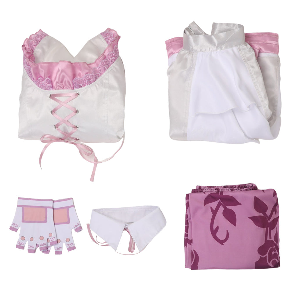 Jeu Vidéo Tekken 8 Lili Ensemble de Robes Blanches Cosplay Costume