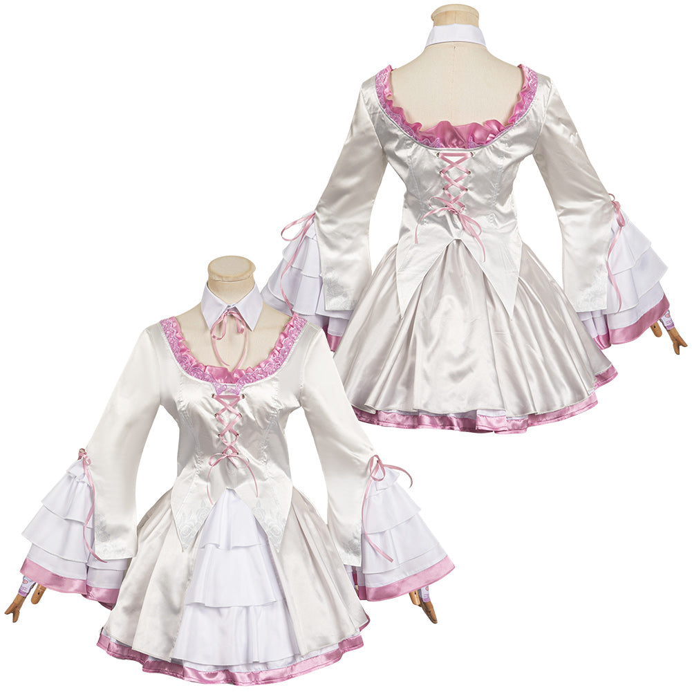 Jeu Vidéo Tekken 8 Lili Ensemble de Robes Blanches Cosplay Costume