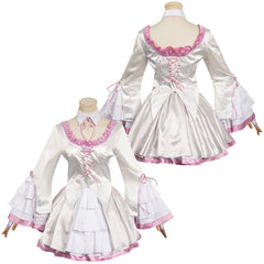 Jeu Vidéo Tekken 8 Lili Ensemble de Robes Blanches Cosplay Costume