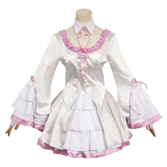 Jeu Vidéo Tekken 8 Lili Ensemble de Robes Blanches Cosplay Costume