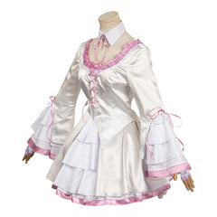 Jeu Vidéo Tekken 8 Lili Ensemble de Robes Blanches Cosplay Costume