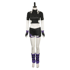 Jeu Vidéo Tekken Reina Tenue Noire Cosplay Costume