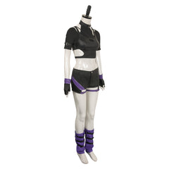 Jeu Vidéo Tekken Reina Tenue Noire Cosplay Costume