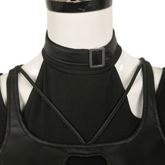 Jeu Vidéo Tekken Reina Tenue Noire Cosplay Costume