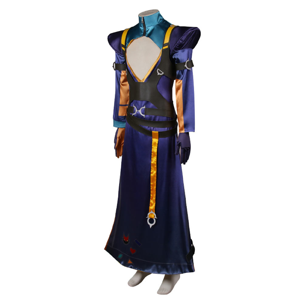 LoL League of Legends Yone Cosplay Costume+Masque