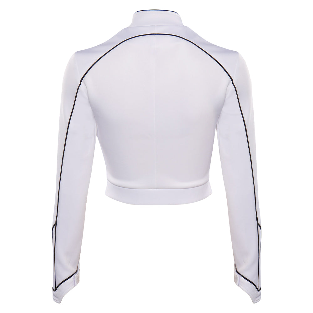 Monica Rambeau Monica Captain Femme Blanc Veste Cosplay Costume