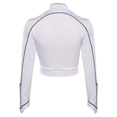 Monica Rambeau Monica Captain Femme Blanc Veste Cosplay Costume