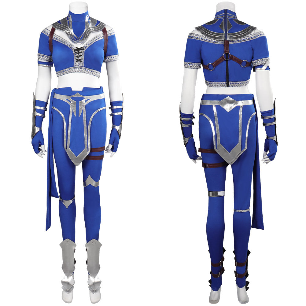Mortal Kombat Kitana Combattant Jeu Video Cosplay Costume