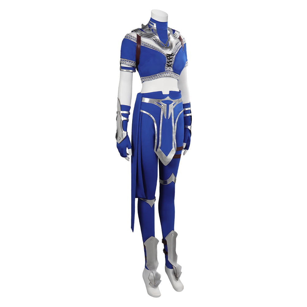 Mortal Kombat Kitana Combattant Jeu Video Cosplay Costume