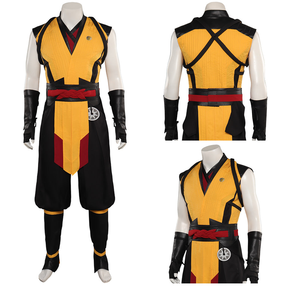 Mortal Kombat Scorpion Tenue Homme Jeu Video Cosplay Costume