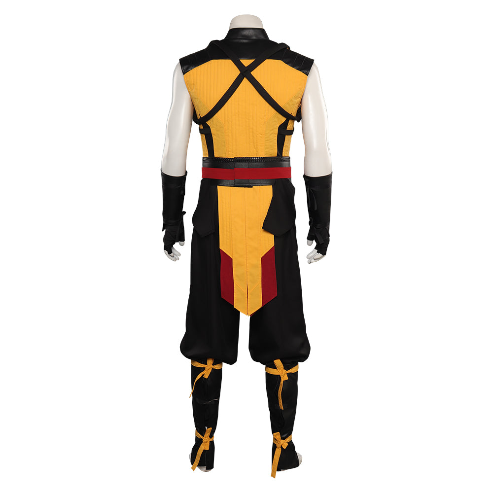 Mortal Kombat Scorpion Tenue Homme Jeu Video Cosplay Costume