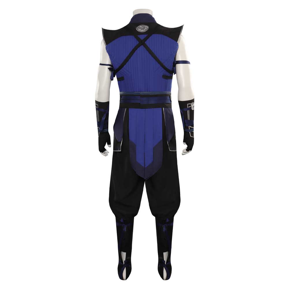 Mortal Kombat Sub-Zero Bleu Tenue Jeu Homme Cosplay Costume