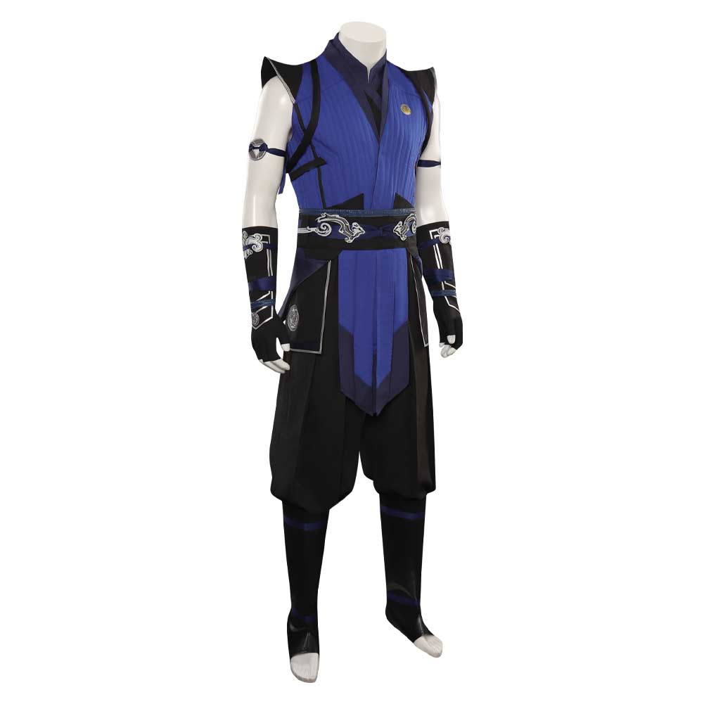 Mortal Kombat Sub-Zero Bleu Tenue Jeu Homme Cosplay Costume