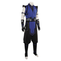 Mortal Kombat Sub-Zero Bleu Tenue Jeu Homme Cosplay Costume