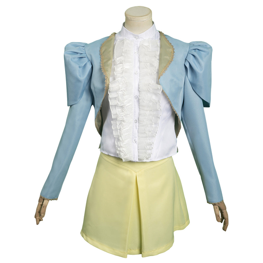 Movie Poor Things Bella Baxter Cosplay Costume Outfits Halloween Carnival Suit cosplay Belle Baxter Blue coat