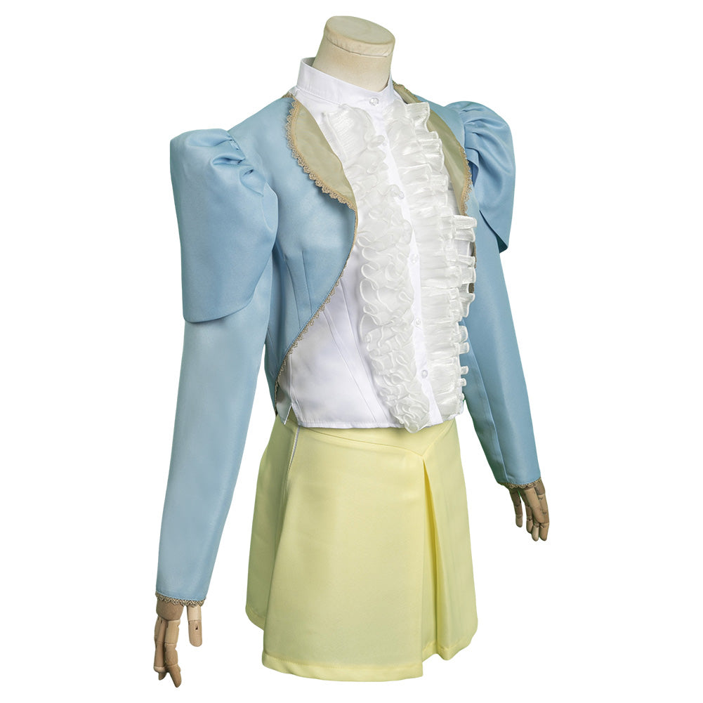 Movie Poor Things Bella Baxter Cosplay Costume Outfits Halloween Carnival Suit cosplay Belle Baxter Blue coat